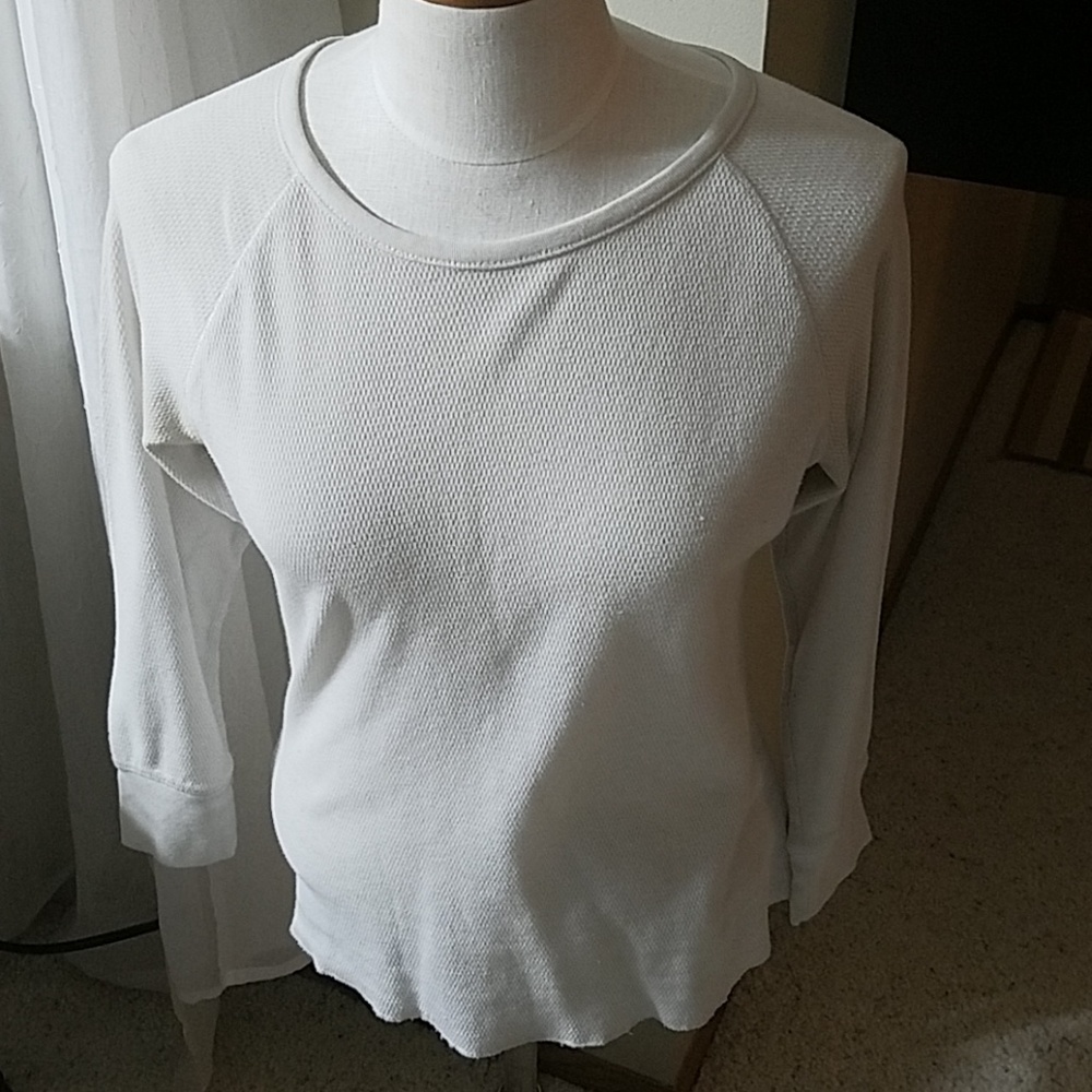 White Long Sleeve Breathable Shirt